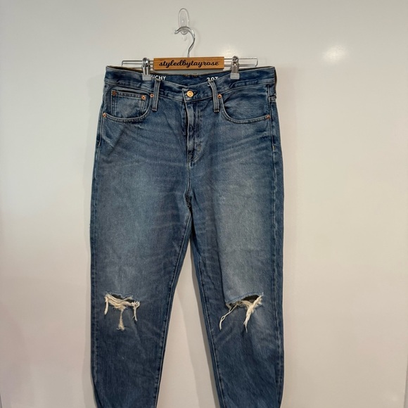 J. Crew Slouchy Boyfriend Jean in Southern Sky Wash Blue - Picture 6 of 11